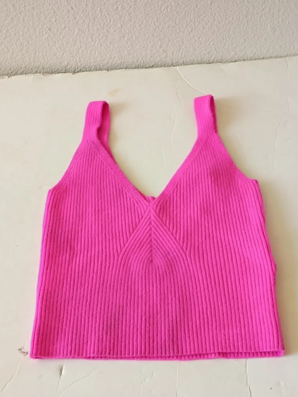 J. Crew Cashmere Rib Knit Cropped Sweater-Tank Top sz S